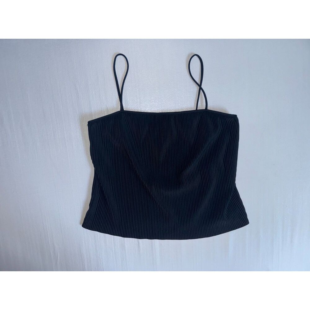 Vintage 70's Koret Qiana Pleated Camisole Tank Top | Size 14
